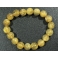 Golden Rutilated Quartz round beads bracelet