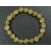 Golden Rutilated Quartz round beads bracelet