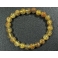 Golden Rutilated Quartz round beads bracelet