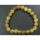 Golden Rutilated Quartz round beads bracelet