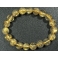Golden Rutilated Quartz round beads bracelet