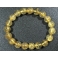 Golden Rutilated Quartz round beads bracelet