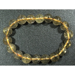 Golden Rutilated Quartz round beads bracelet Golden Rutilated Quartz round beads bracelet