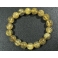 Golden Rutilated Quartz round beads bracelet