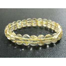 Golden Rutilated Quartz DD beads bracelet Golden Rutilated Quartz DD beads bracelet