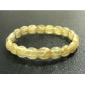 Golden Rutilated Quartz DD beads bracelet
