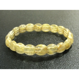 Golden Rutilated Quartz DD beads bracelet Golden Rutilated Quartz DD beads bracelet