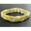 Golden Rutilated Quartz DD beads bracelet