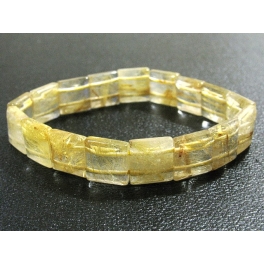 Golden Rutilated Quartz DD beads bracelet Golden Rutilated Quartz DD beads bracelet