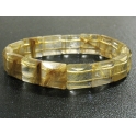 Golden Rutilated Quartz DD beads bracelet