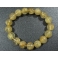 Golden Rutilated Quartz round beads bracelet