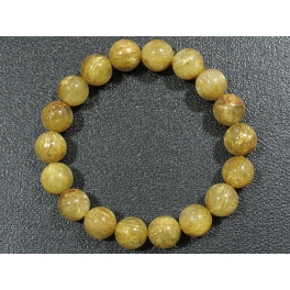 Golden Rutilated Quartz round beads bracelet Golden Rutilated Quartz round beads bracelet