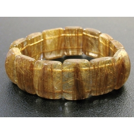 Golden Rutilated Quartz DD beads bracelet Golden Rutilated Quartz DD beads bracelet