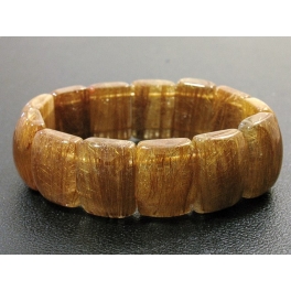 Golden Rutilated Quartz DD beads bracelet Golden Rutilated Quartz DD beads bracelet