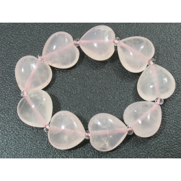 Rose Quartz heart beads bracelet Rose Quartz heart beads bracelet