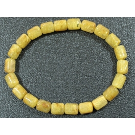 Golden Rutilated Quartz barrel beads bracelet Golden Rutilated Quartz barrel beads bracelet