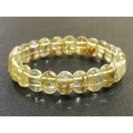 Golden Rutilated Quartz DD beads bracelet Golden Rutilated Quartz DD beads bracelet