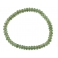 Moldavite flat beads bracelet