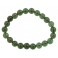Moldavite round beads bracelet