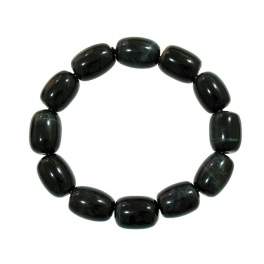 Blue Tiger's Eye barrel beads Bracelet Blue Tiger's Eye barrel beads Bracelet
