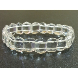 White Quartz Crystal DD beads bracelet White Quartz Crystal DD beads bracelet