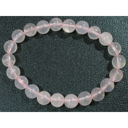 Ice Rose Quartz round beads bracelet Ice Rose Quartz round beads bracelet