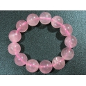 Rose Quartz round beads bracelet