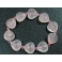Rose Quartz heart beads bracelet