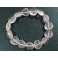 Ice Rose Quartz heart beads bracelet