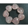 Rose Quartz heart beads bracelet
