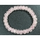 Rose Quartz faceted barrel beads bracelet