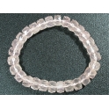 Rose Quartz faceted barrel beads bracelet