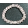 Rose Quartz faceted barrel beads bracelet