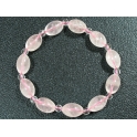 Rose Quartz barrel beads bracelet