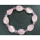 Rose Quartz oval twisted beads bracelet