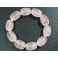 Rose Quartz barrel beads bracelet
