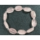 Rose Quartz flat oval beads bracelet