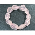 Rose Quartz irregular beads bracelet