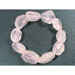 Rose Quartz irregular beads bracelet Rose Quartz irregular beads bracelet