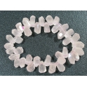 Rose Quartz irregular beads bracelet