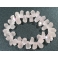 Rose Quartz irregular beads bracelet