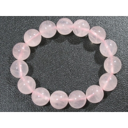 Rose Quartz round beads bracelet