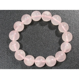Rose Quartz round beads bracelet