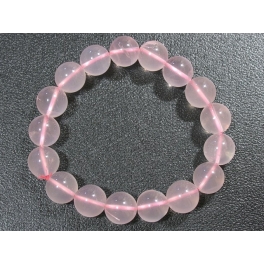 Ice Rose Quartz round beads bracelet Ice Rose Quartz round beads bracelet