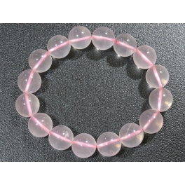 Ice Rose Quartz round beads bracelet Ice Rose Quartz round beads bracelet