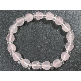 Rose Quartz apple beads bracelet Rose Quartz apple beads bracelet
