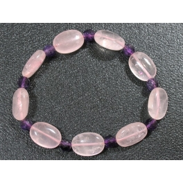 Rose Quartz oval beads bracelet Rose Quartz oval beads bracelet