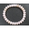 Pink Opal flat beads bracelet