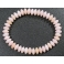 Pink Opal flat beads bracelet