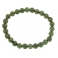 Moldavite round beads bracelet